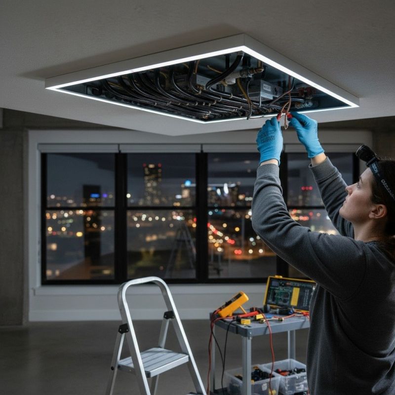 Panel Heating Installation detail