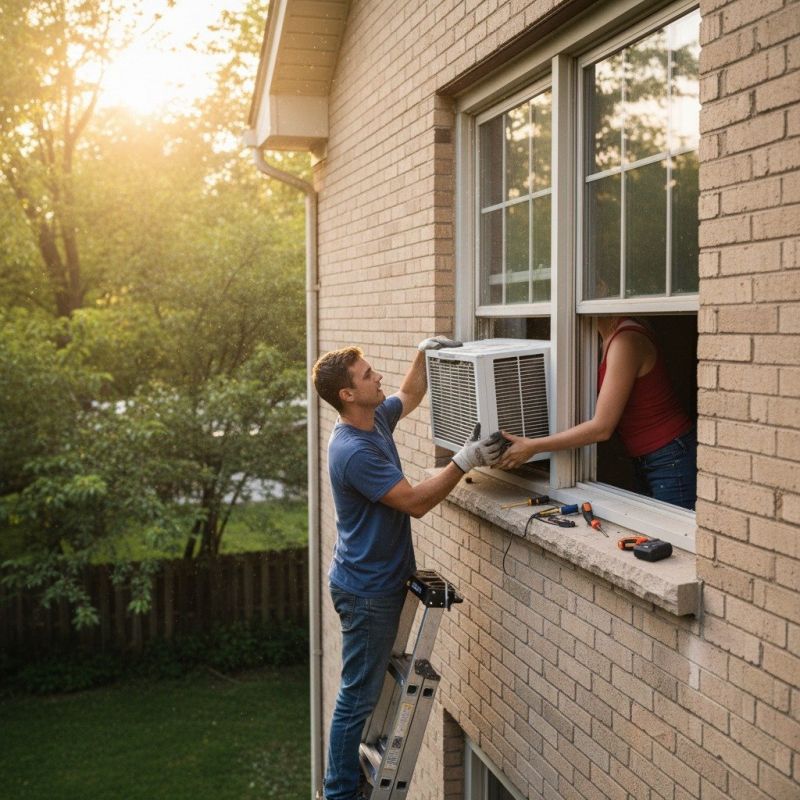 Window Air Conditioner Installation detail